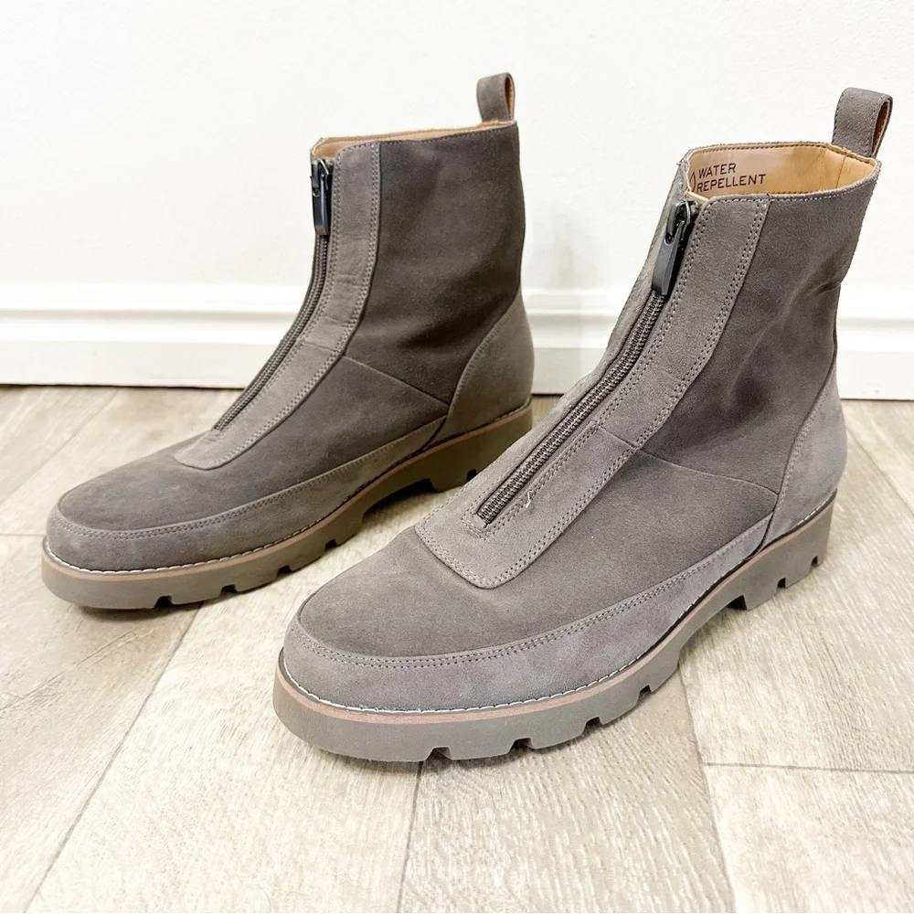 Vionic Gray Ankle Boots - Picture 1 of 7